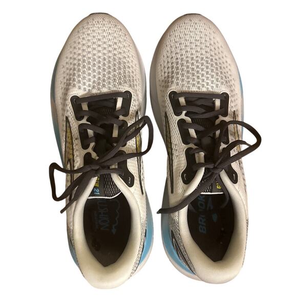 Men US-10 Brooks Glycerin 21 Sneakers Shoes Running Coconut Forged Iron Yellow main image 5